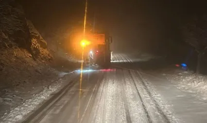 İncesu'da gece mesaisi: Yollar ulaşıma açıldı