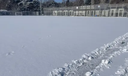 Kayseri'de amatör müsabakalara kar engeli