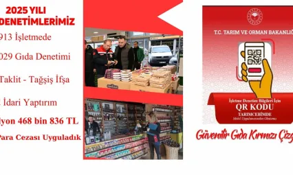 Kayseri'de gıda denetimi: 1 yılda 75 milyon lira cezai işlem