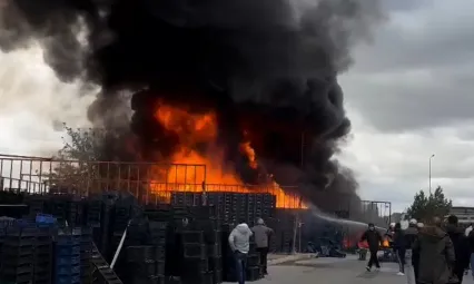 Kayseri Halinde faciadan dönüldü