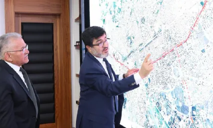 Kayseri'nin yeni raylı sistem hattı için ilk adım