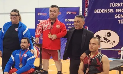 Kayserili halterci Çağdaş Kaya Türkiye Şampiyonu oldu