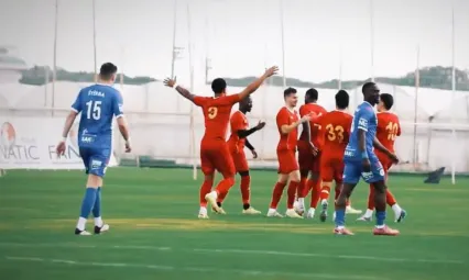 Kayserispor gergin biten maçta Çek Cumhuriyeti ekibini yendi