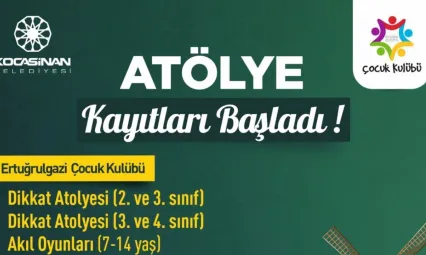 Kocasinan Belediyesi Çocuk Kulübü'nde yeni dönem kurs kayıtları başladı
