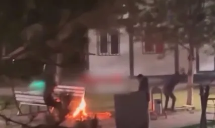 Parka zarar veren 2 çocuk yakalandı