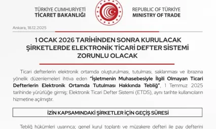 Şirketlerde elektronik ticari defter sistemi zorunlu olacak