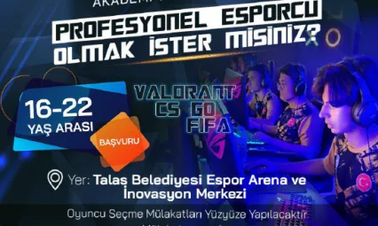 Talas'ta E-Sporun Yıldızları Seçiliyor