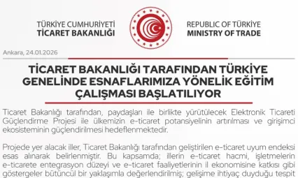Ticaret Bakanlığı'ndan Esnaflar için Eğitim Programı