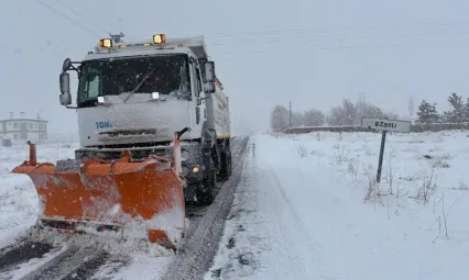 Tomarza'da kar kalınlığı Erciyes'i geçti