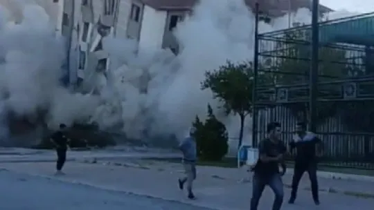 'Kontrollü yıkımda' panik anları