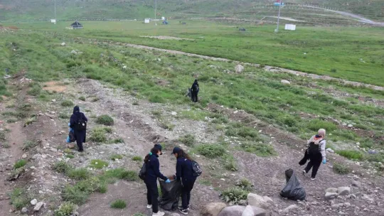 2 milyon turistin ziyaret ettiği Erciyes'i pırıl pırıl yaptılar