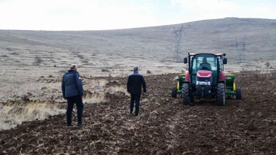 53 çiftçiye 20 ton ekmeklik buğday tohumu dağıtıldı