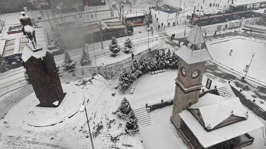 7 Yıl sonra bir ilk, Kayseri'de son 7 yılın en yüksek kar kalınlığı ölçüldü
