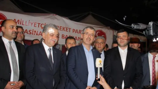 AK Parti İl Teşkilatı'ndan miting öncesi MHP'ye ziyaret