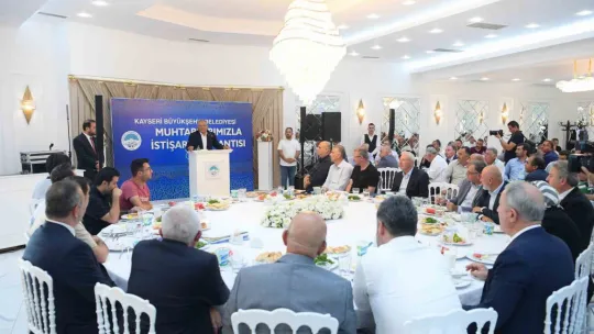 Akar, Çiçek Ve Büyükkılıç, 5 ilçenin muhtarlarıyla buluştu