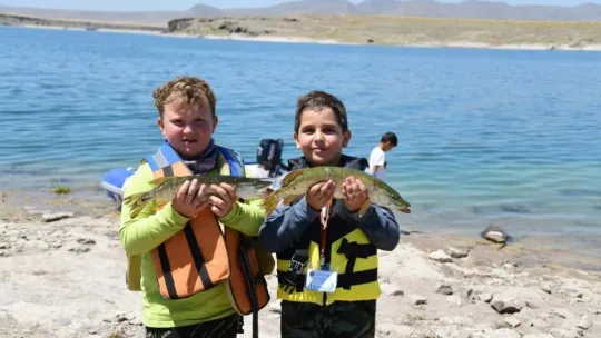 Amatör balıkçılar Kayseri'de