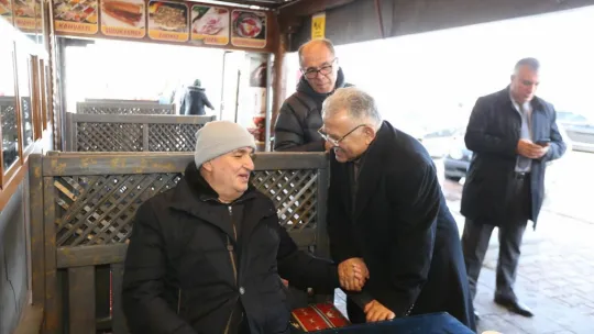 Bakan Özhaseki ve Başkan Büyükkılıç'tan Erciyes esnafına ziyaret