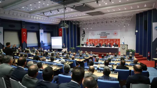 Bakanlar Özhaseki ve Tekin'in katılımı ile İl Değerlendirme Toplantısı yapıldı
