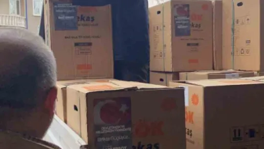 Baki Ersoy'dan 500 soba ve 5000 iaşe paketi yardımı