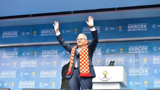 Başkan Büyükılıç'tan Büyük Kayseri Mitingi'nde 'güç ve dayanışma' vurgusu