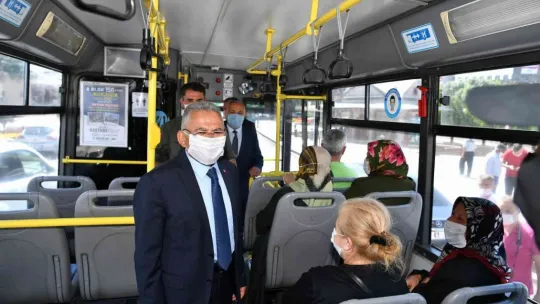 Başkan Büyükkılıç: 'Bayramda 704 bin vatandaşımıza ücretsiz ulaşım sağladık'
