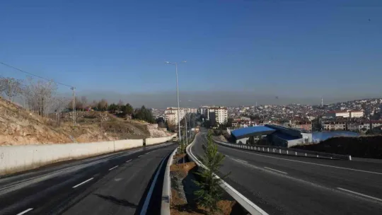 OSB'yi Talas'a bağlayacak olan yol, trafiğe açıldı