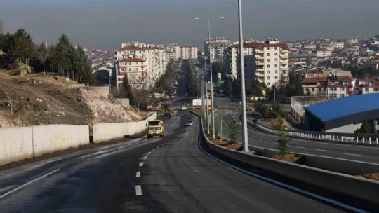 OSB'yi Talas'a bağlayacak olan yol, trafiğe açıldı