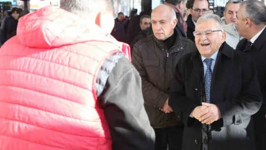 Pazarcı esnafından Memduh Başkan'a büyük ilgi