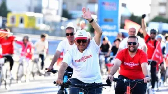 Başkan Büyükkılıç, 'Türkiye aşkına' pedalladı