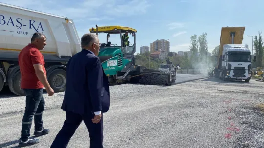 Başkan Büyükkılıç, 20 milyon TL'lik yol yapım çalışmalarını yerinde inceledi