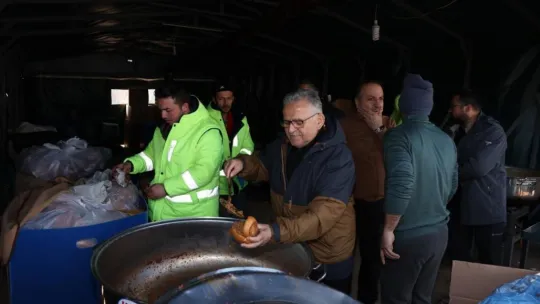 Başkan Büyükkılıç'a Deprem Bölgesi'nden Teşekkür