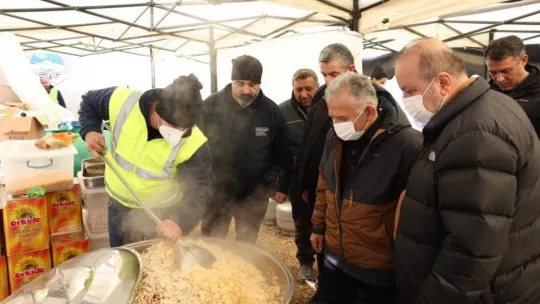 Başkan Büyükkılıç'a Deprem Bölgesi'nden Teşekkür