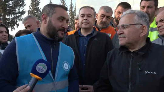 Başkan Büyükkılıç'a Kahramanmaraş deprem bölgesinden teşekkür ve dua