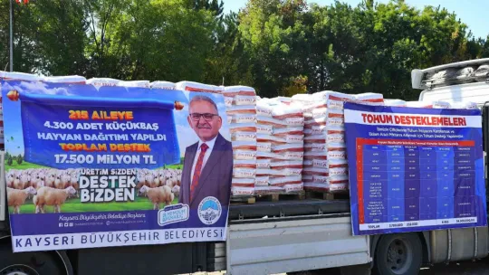 Başkan Büyükkılıç'a tarım teşekkürü