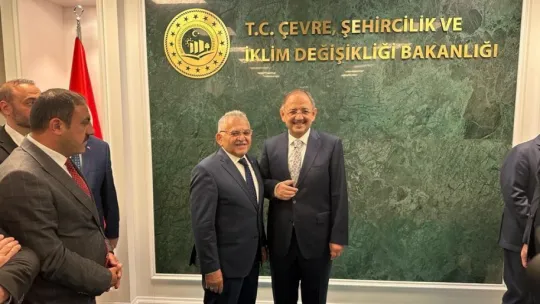 Başkan Büyükkılıç, Bakan Özhaseki'nin devir teslim törenine katıldı