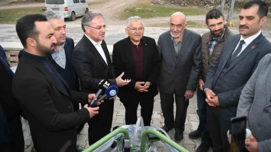 Başkan Büyükkılıç, Büyükşehir'in desteklediği Süt Sağma Makinesi Dağıtım Töreni'ne katıldı