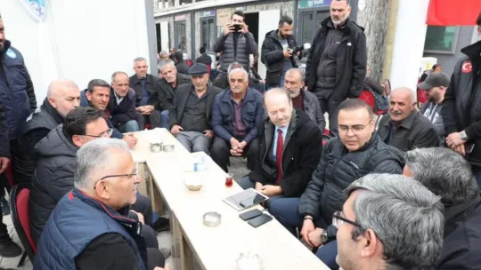 Başkan Büyükkılıç, Elbistan Kayseri Çarşısı'nda incelemelerde bulundu