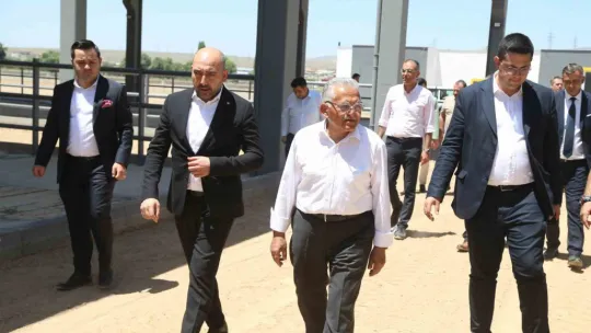 Başkan Büyükkılıç, İç Anadolu'nun en büyük Hayvan Pazar Yeri Projesini inceledi