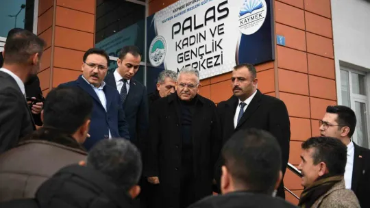 Başkan Büyükkılıç İle Vali Çiçek'ten Sarıoğlan'a 'yatırım' çıkarması
