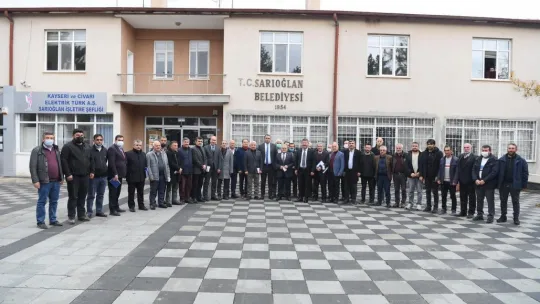 Başkan Büyükkılıç muhtarlar toplantısına Sarıoğlan ile devam etti