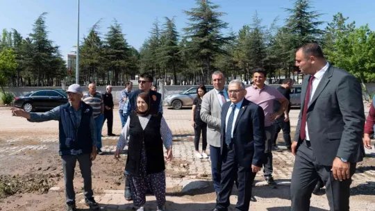 Başkan Büyükkılıç, sel bölgesi Çiftlik'te yaraları sarıyor