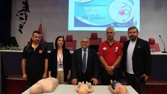Başkan Büyükkılıç'tan 'İlk Yardım' vurgusu