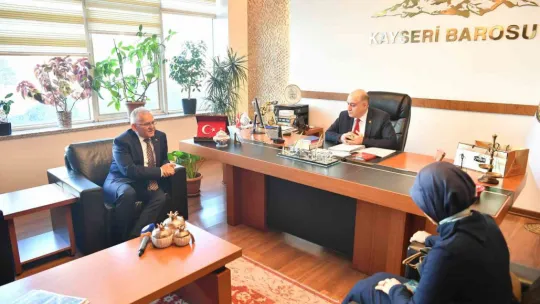 Başkan Büyükkılıç'tan Baro Başkanı Köse'ye ziyaret
