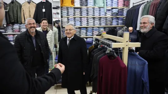 Başkan Büyükkılıç'tan haftanın son iş gününde esnaf ziyareti