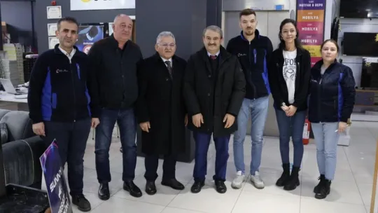 Başkan Büyükkılıç'tan haftanın son iş gününde esnaf ziyareti