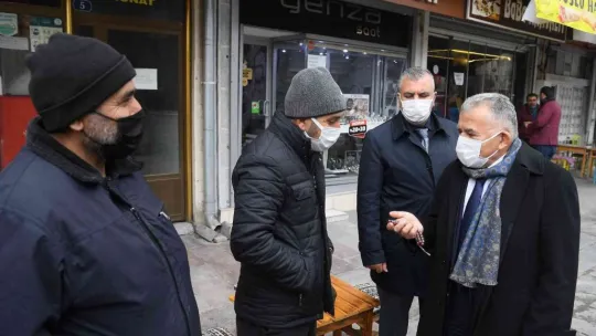 Başkan Büyükkılıç'tan Hunat esnafına ziyaret