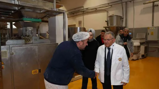 Başkan Büyükkılıç'tan Kent Ekmek Fabrikası'nda İnceleme
