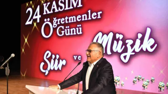 Başkan Büyükkılıç'tan öğretmenlere: 'Bizim her şeyimizsiniz, iyi ki varsınız'