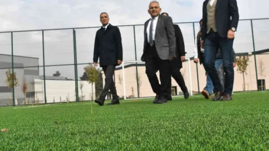 Başkan Büyükkılıç'tan Recep Tayyip Erdoğan Millet Bahçesi'nde inceleme