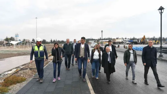 Başkan Büyükkılıç'tan Recep Tayyip Erdoğan Millet Bahçesi'nde inceleme